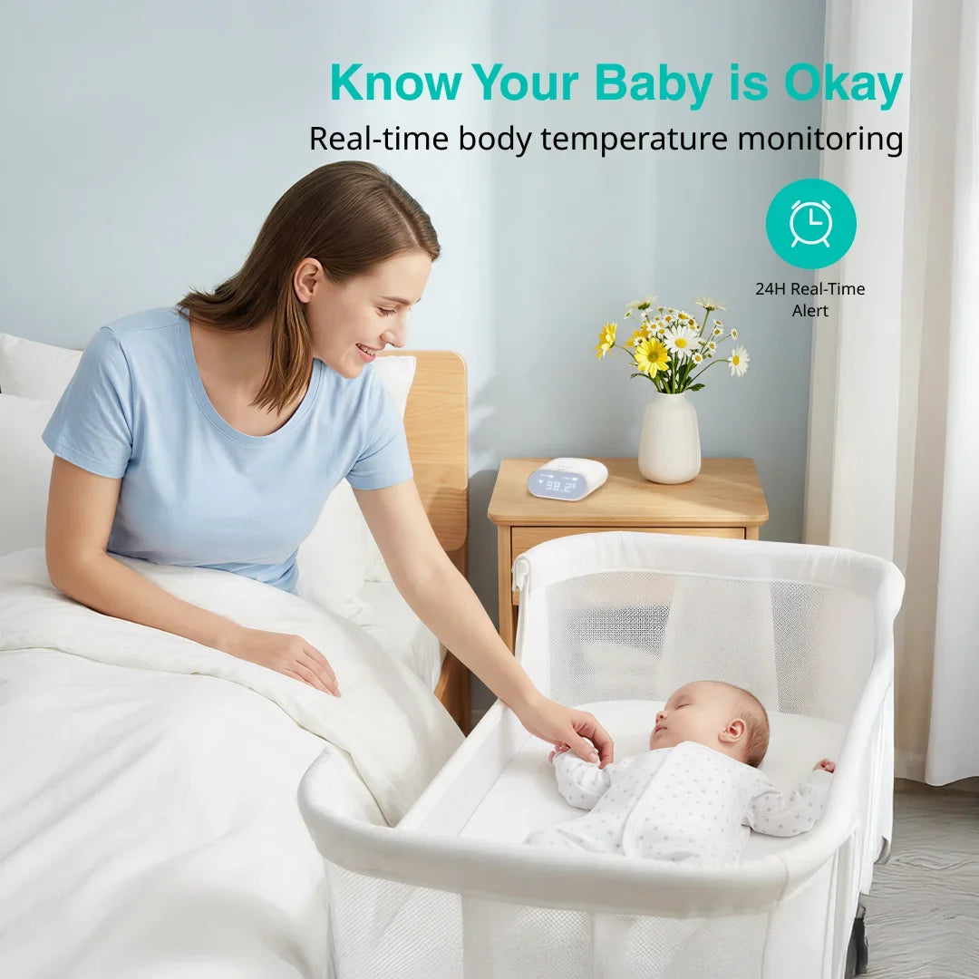 VAVA Smart Baby Thermometer real-time monitoring.