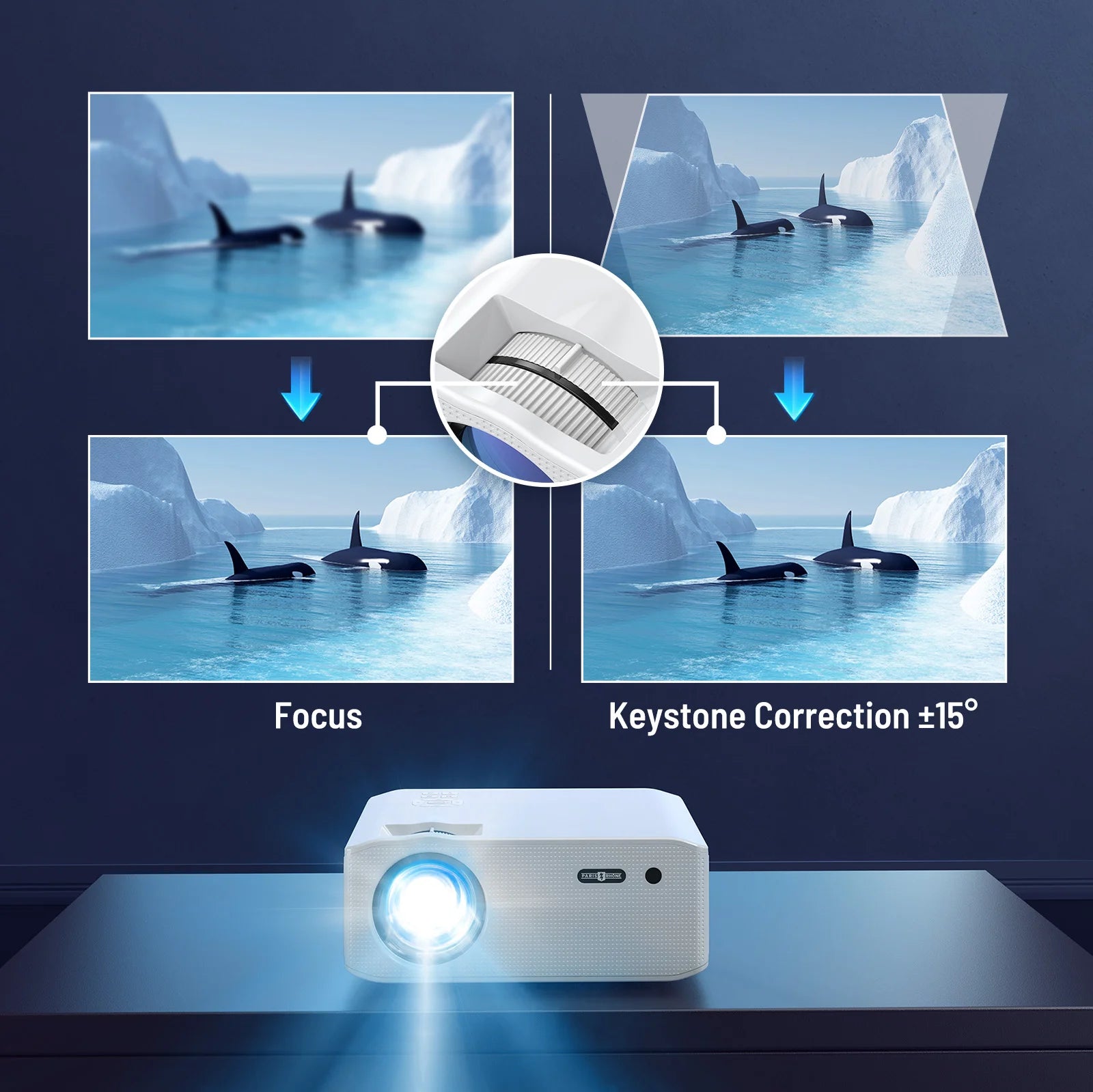 Outlet | Full HD WiFi Projector with Bluetooth Audio