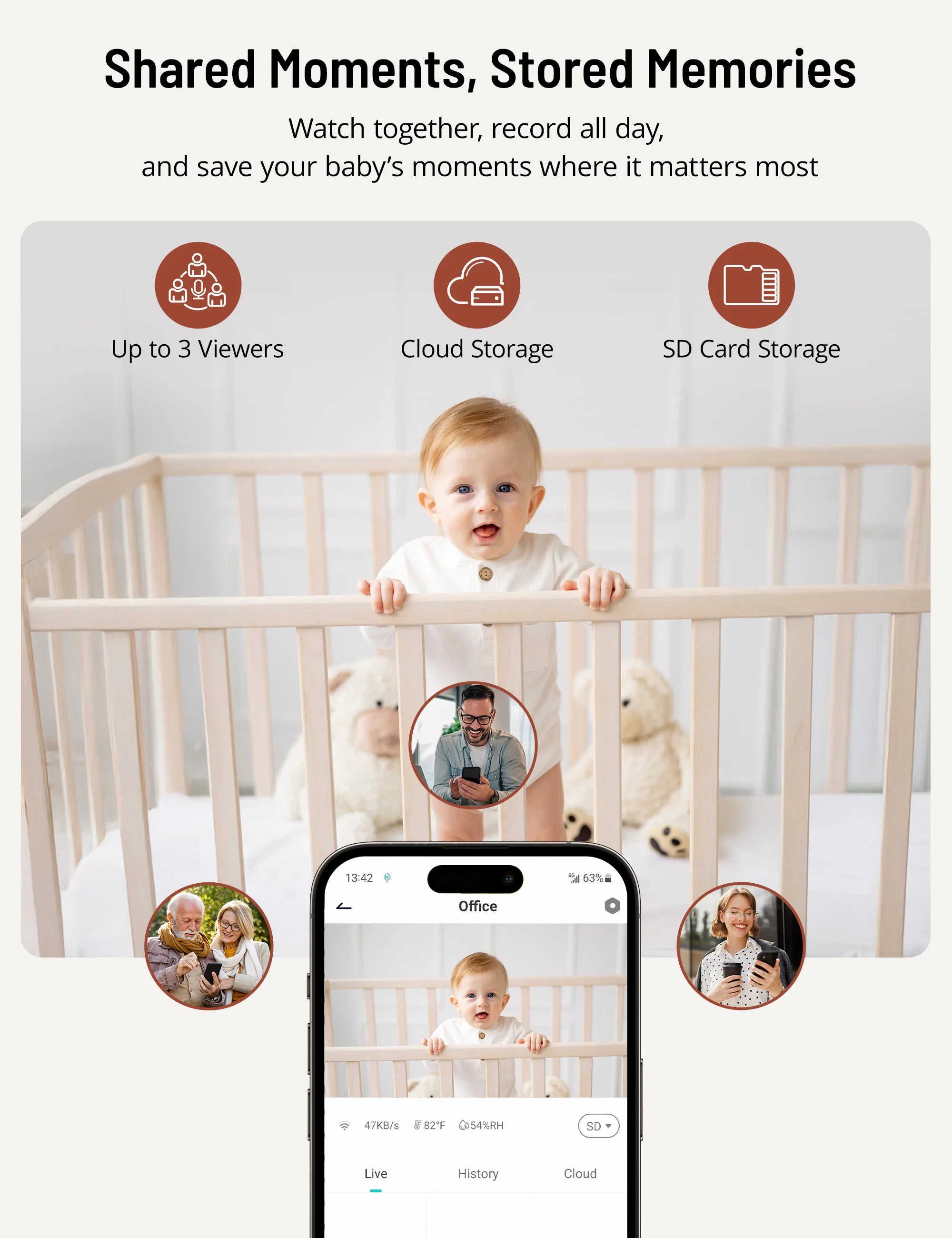 Outlet | 2K HD Baby Monitor with Smart App