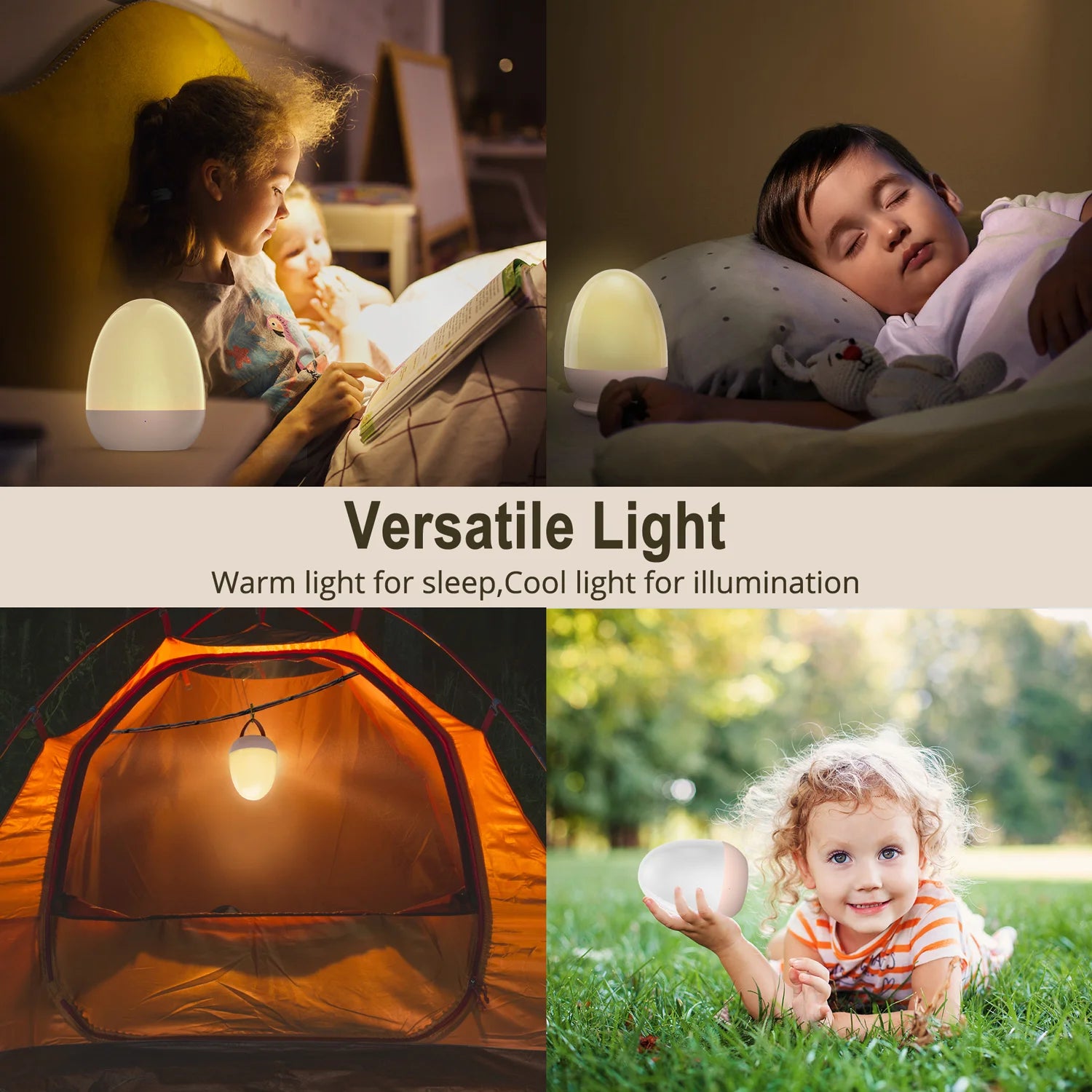 egg baby night light versatile light