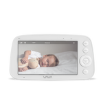 VAVA Baby Monitor Parent Unit with a sleeping baby on the screen