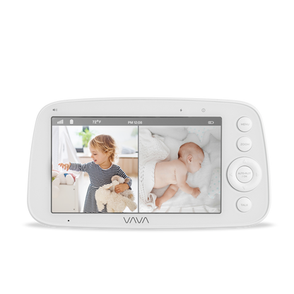 VAVA Baby Monitor Parent Unit in split screen mode