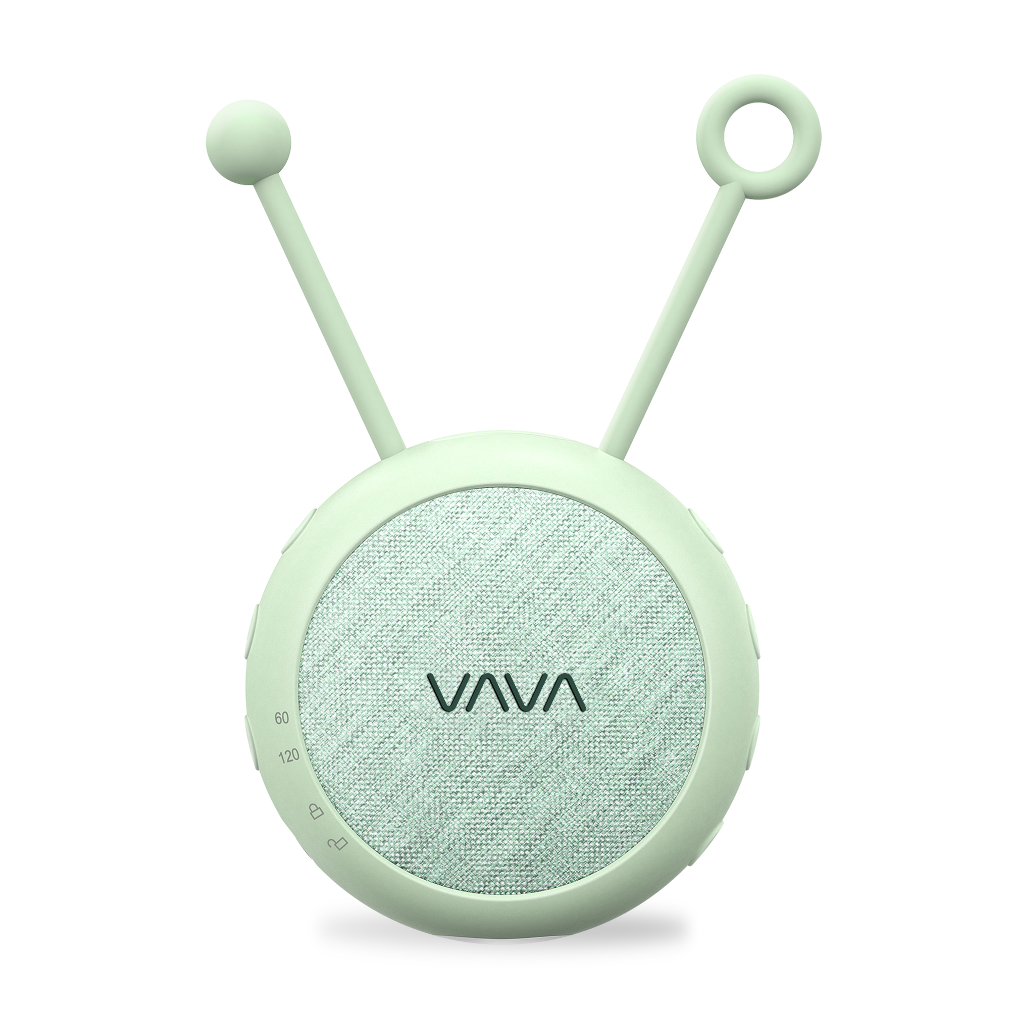 VAVA Twinkle Soother portable baby sound machine and nightlight in calming green.