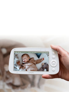 Baby Monitor displaying a sleeping baby