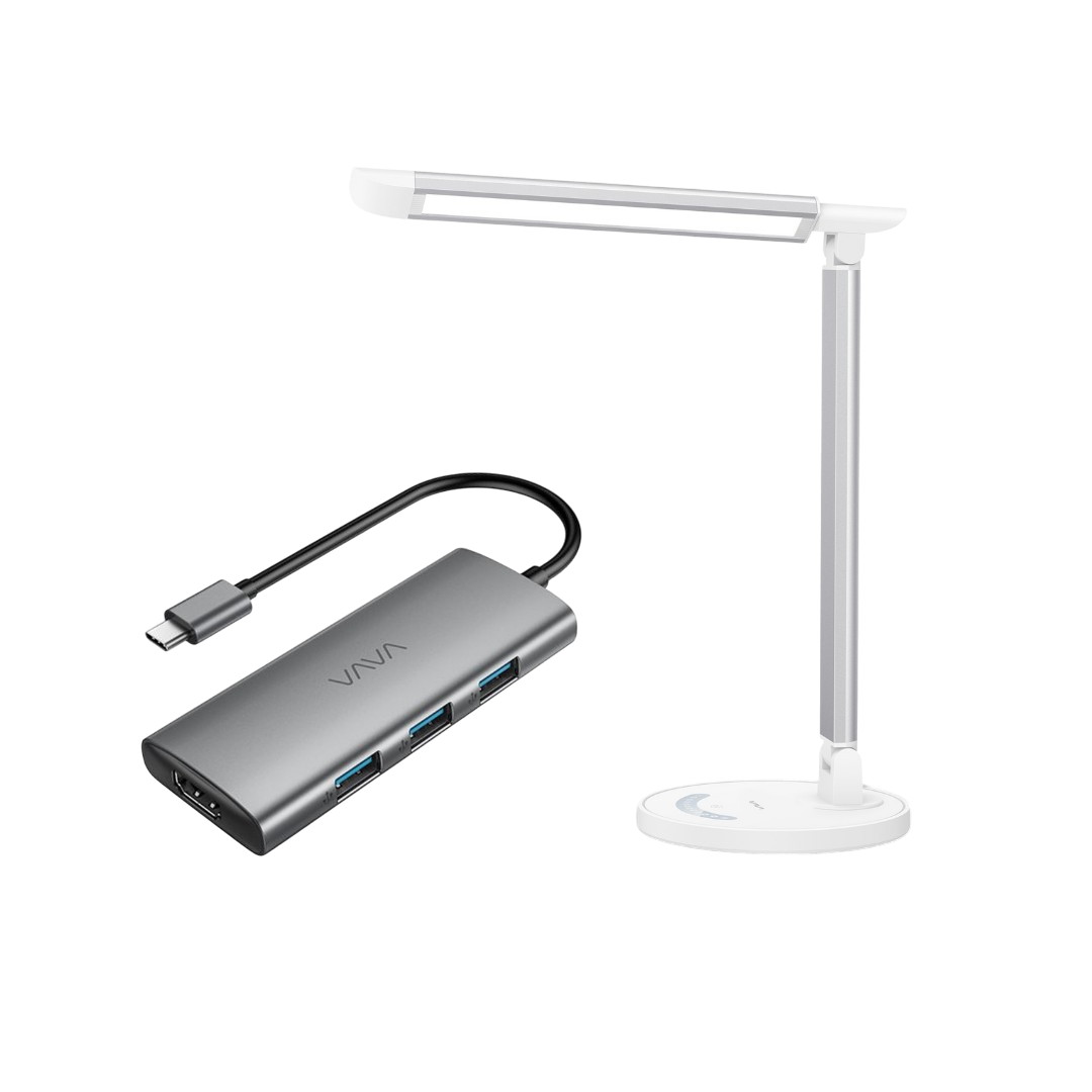 Desk Lamp & Hub Bundle