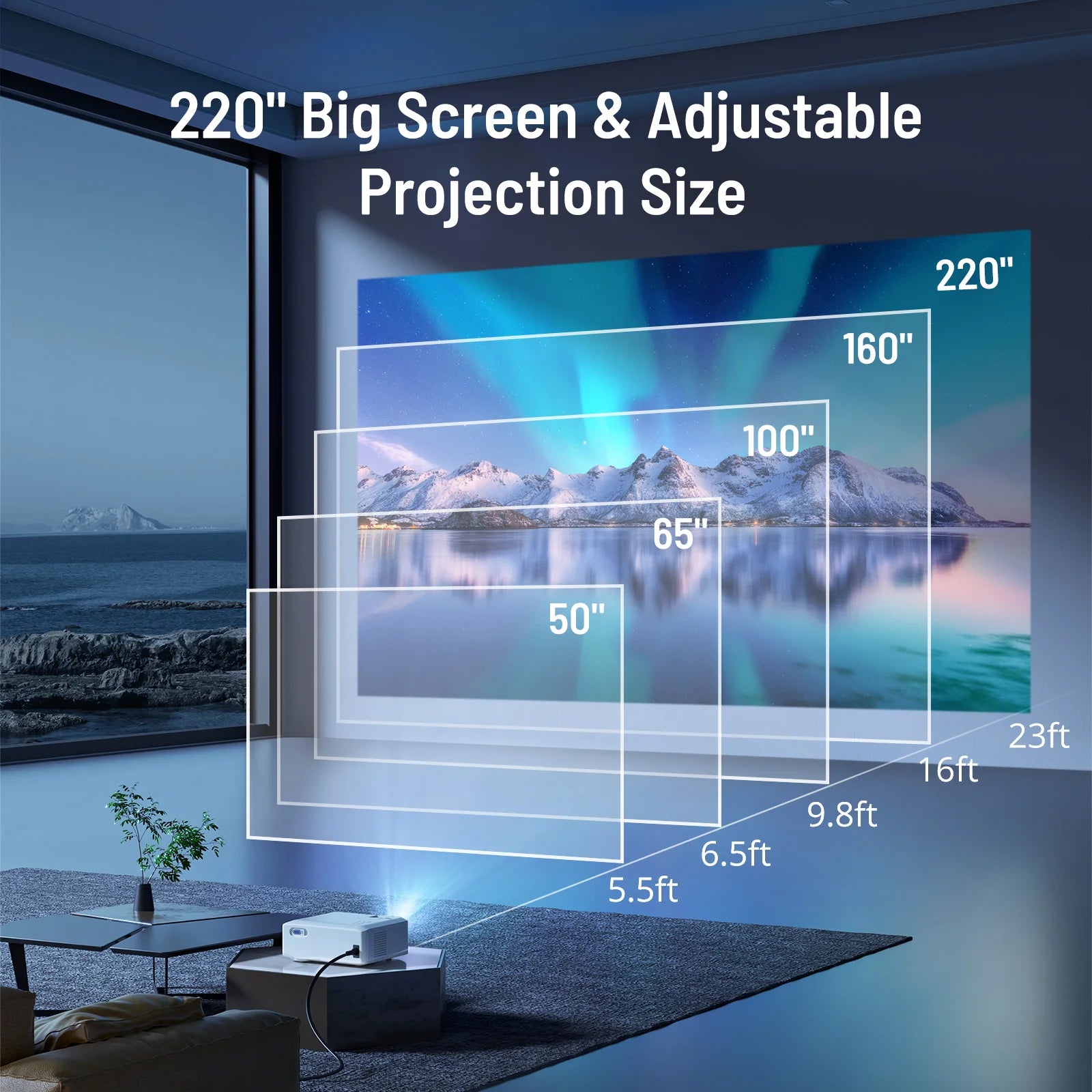 Outlet | Full HD WiFi Projector with Bluetooth Audio