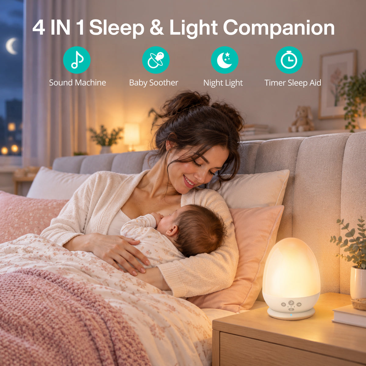 VAVA Egg Baby Night Light Plus