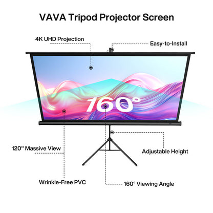 VAVA Tripod Projector Screen