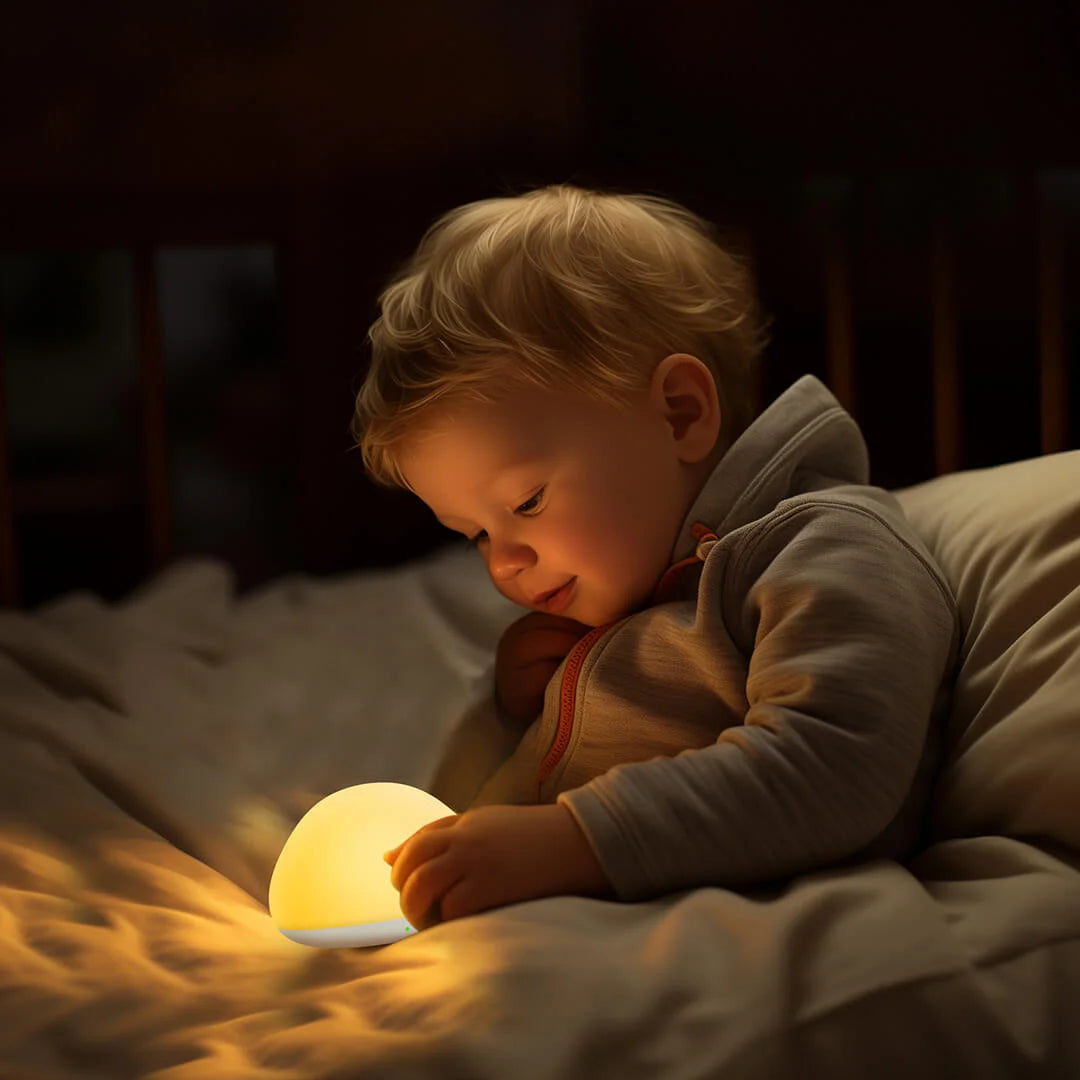 silicone baby night light sleeping plays