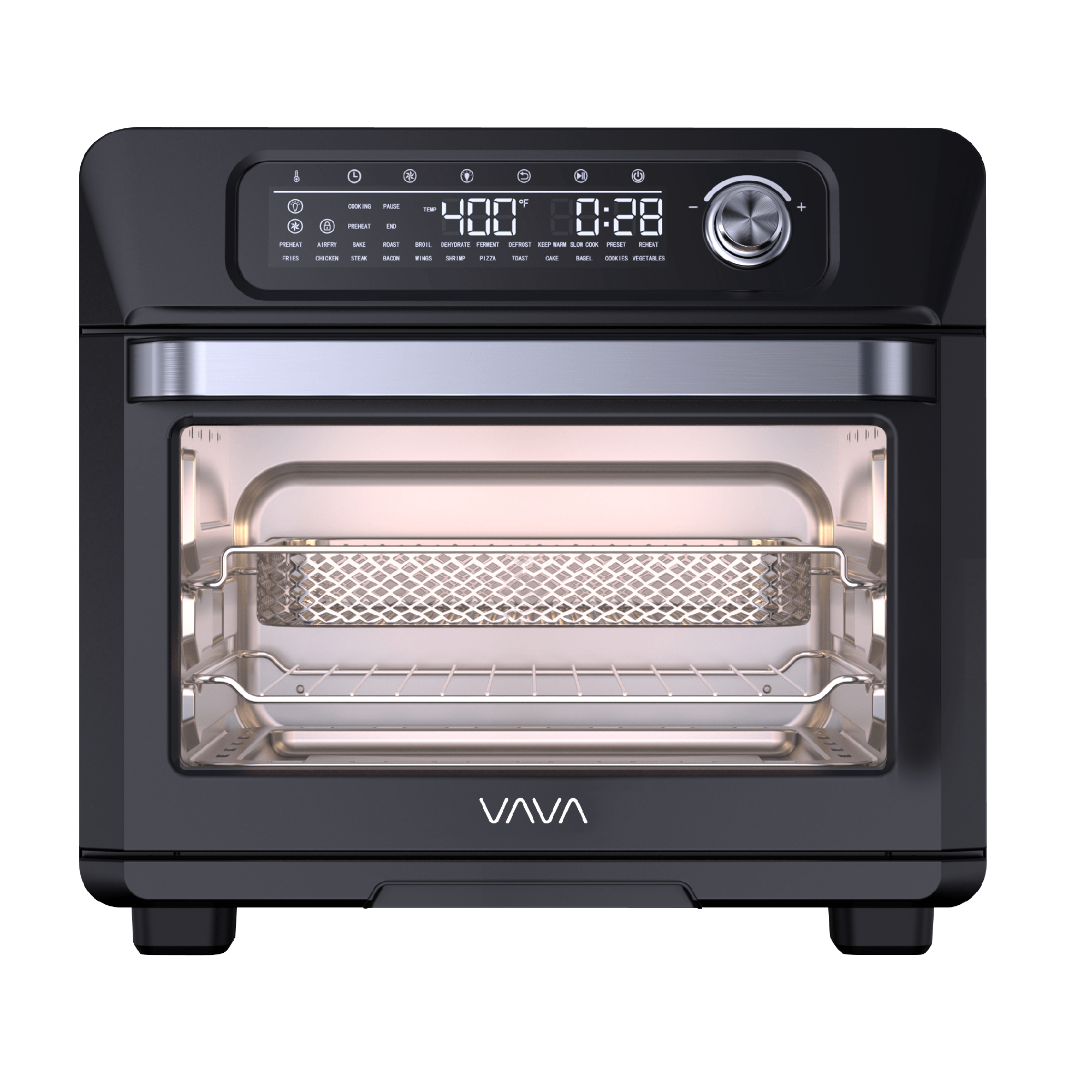 Front view of the VAVA air fryer oven