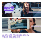 VAVA 1080P Dash Cam with g-sensor for emergency video recording