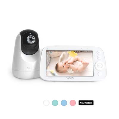 VAVA baby monitor and camera in white with new color options below