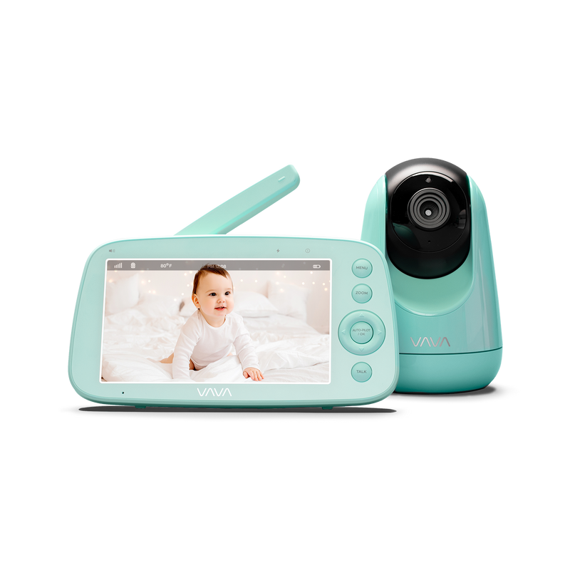 VAVA baby monitor and camera in green