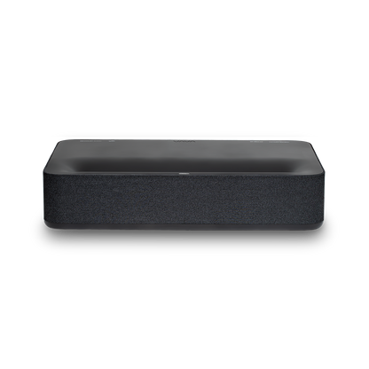 The front of the black VAVA 4K Laser TV