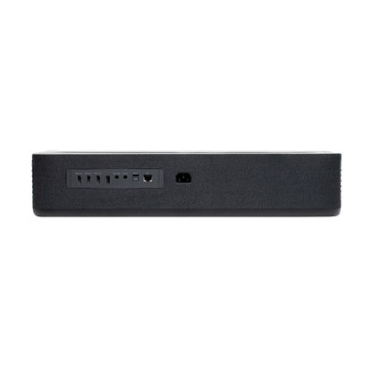 The back of the black VAVA 4K Laser TV, showing the ports.